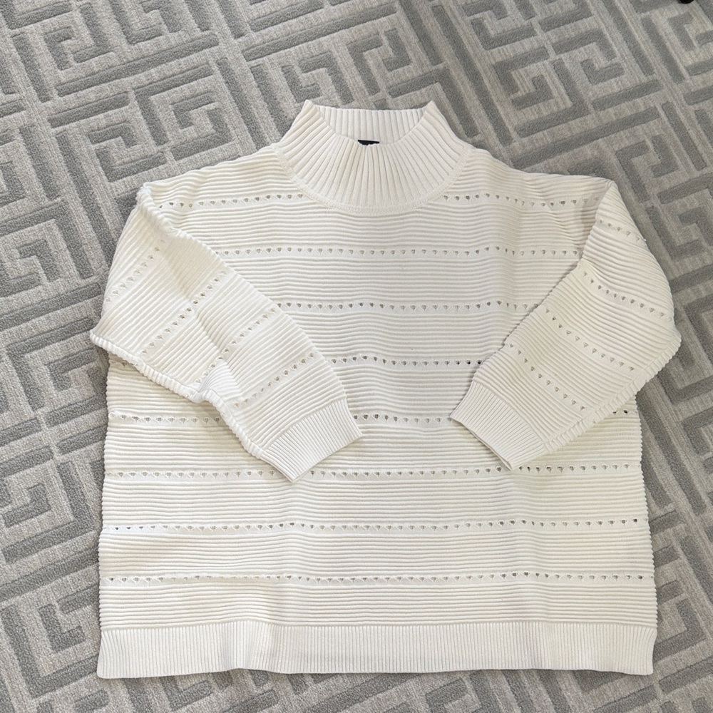 French Connection mock neck top. Large